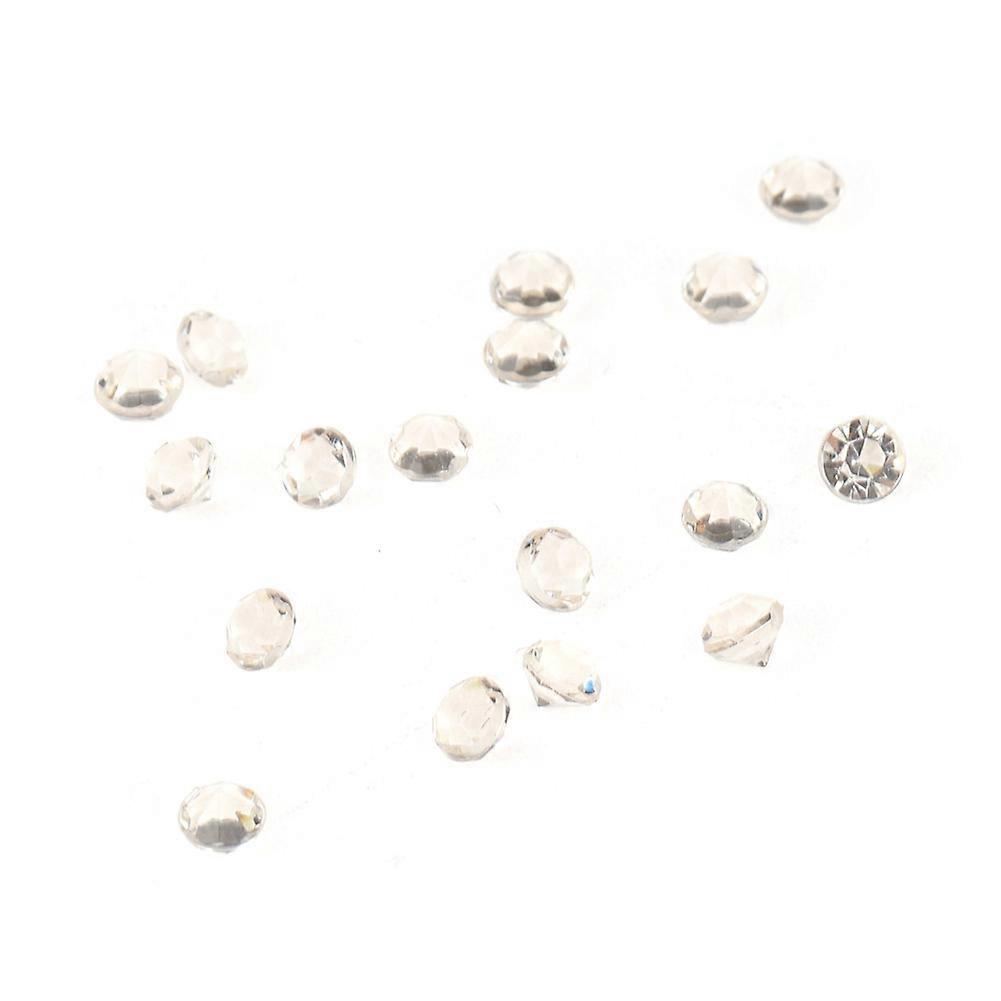 5000pcs 3mm Light Coffee Acrylic Diamond Confetti Wedding Decor