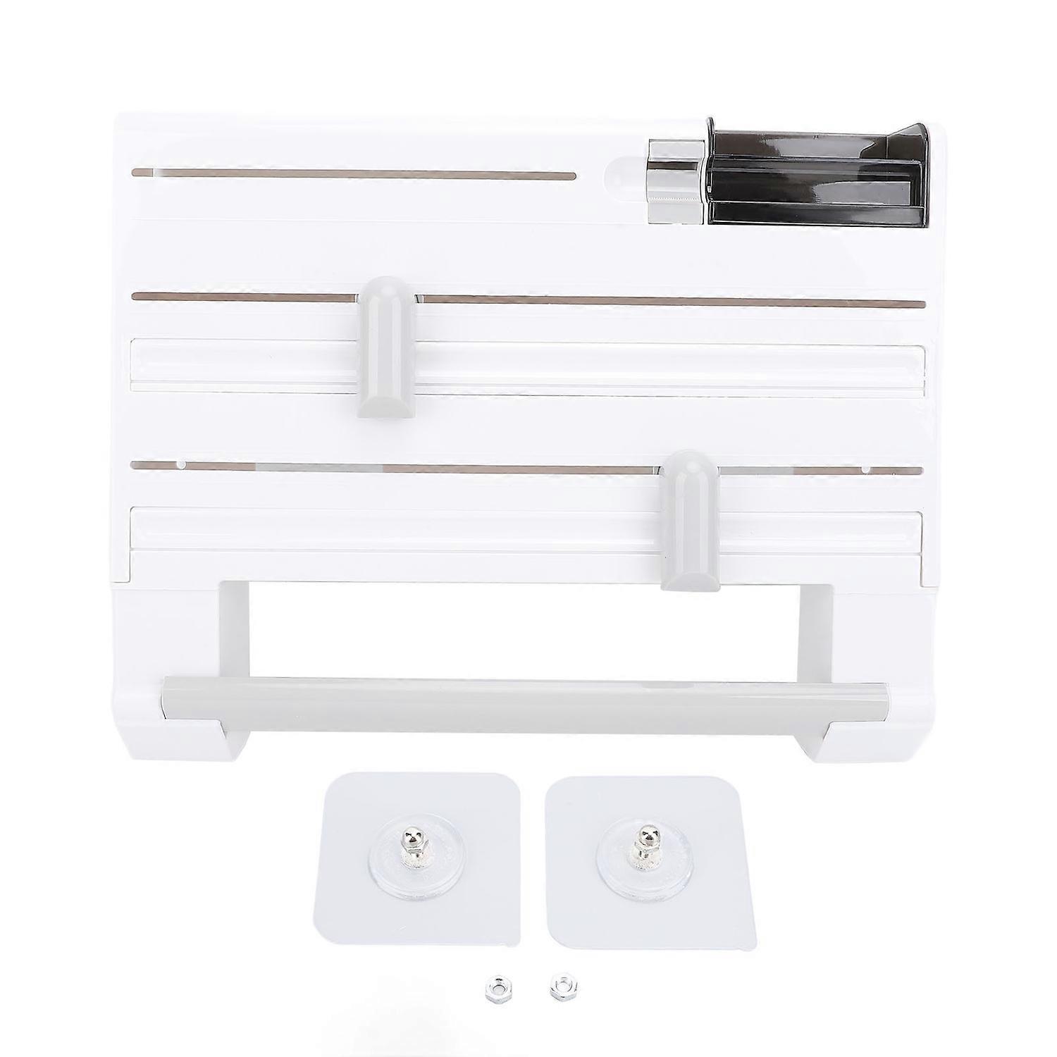 Plastic Wrap Dispenser Wall Mount Easy Installation Space Saving Multipurpose Foil Dispenser for Kit