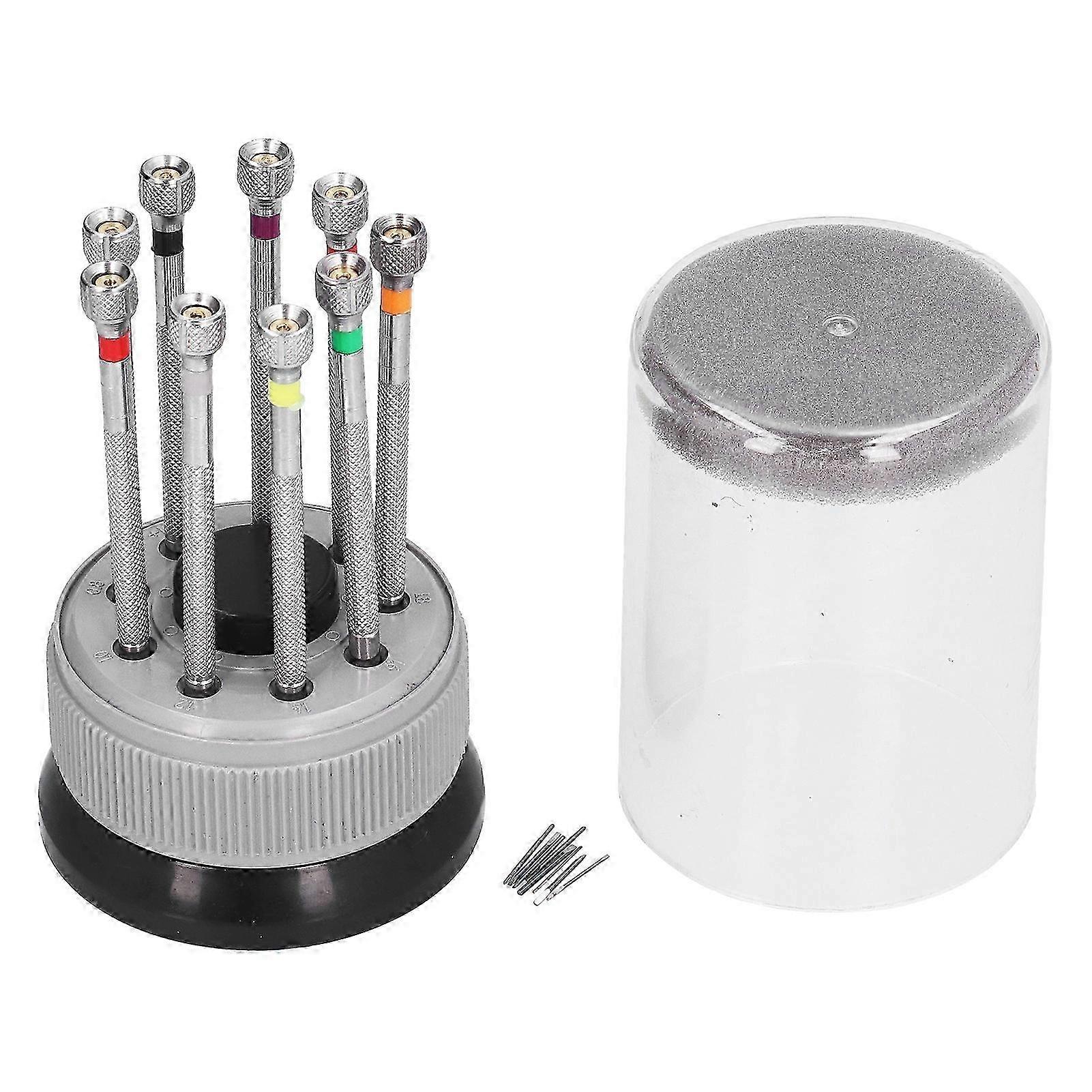 Watch Repair Screwdriver Set Round Accuracy Multifunctional Tool with Rotating Base 0064