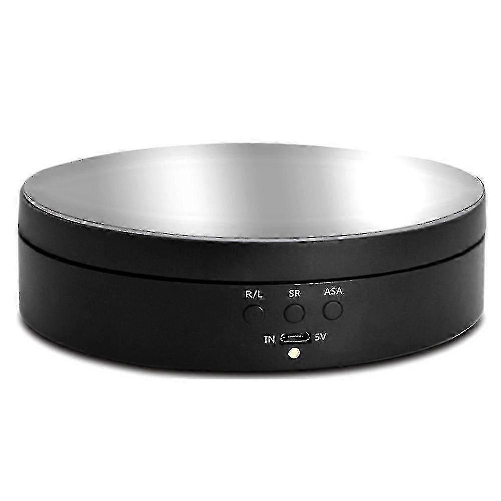 Round Rotating Turntable Display Stand Studio Photo Background Stand New(black)