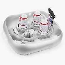 Inflatable Drink Holder - Stable Structure for Swimming Pool, Holder for Drinks, Snacks and Smartphones - Made of High Quality PVC with 0.6mm Thicknes