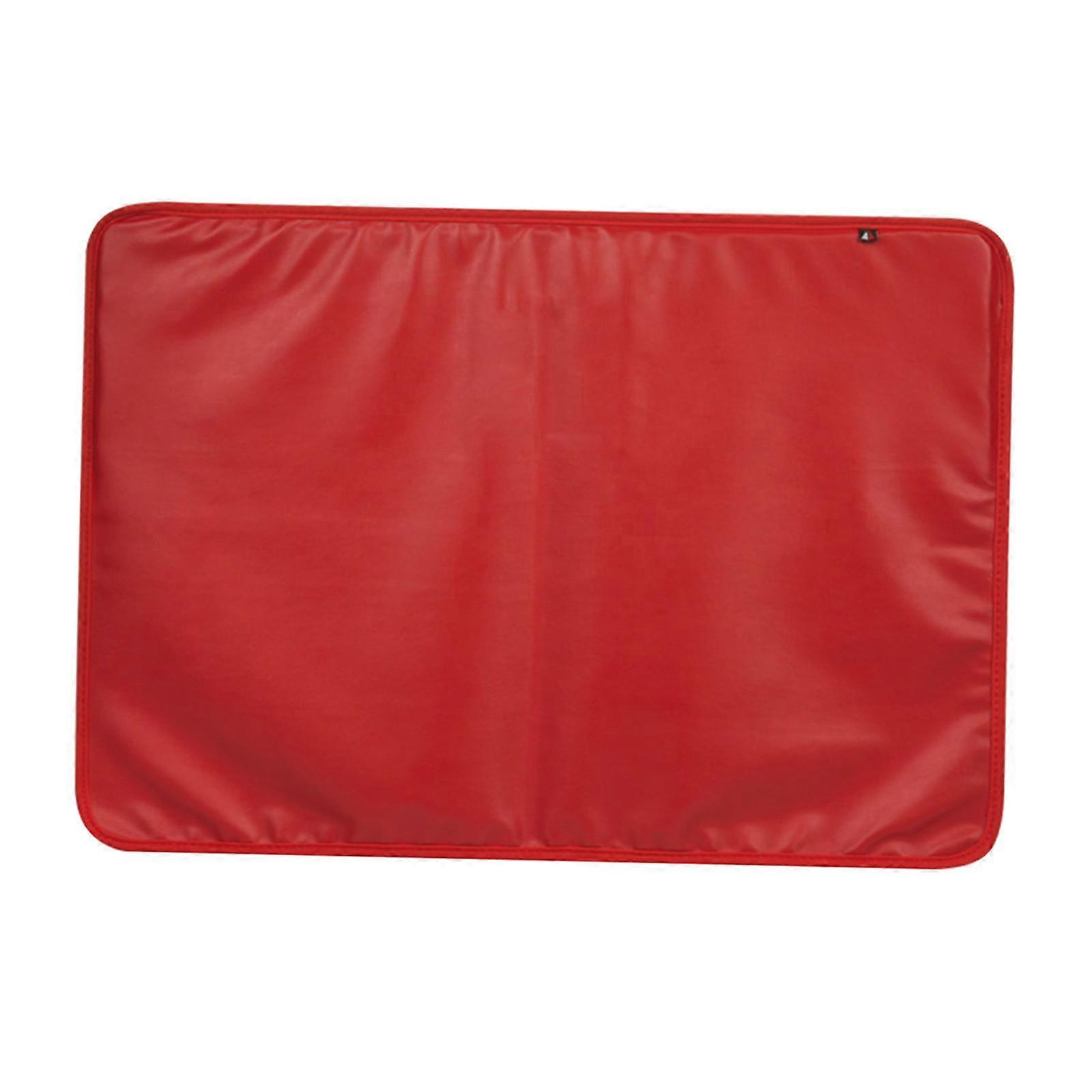 Monitor Dust Cover Nylon LCD Protective Compatible for 24'' TV Computer Red