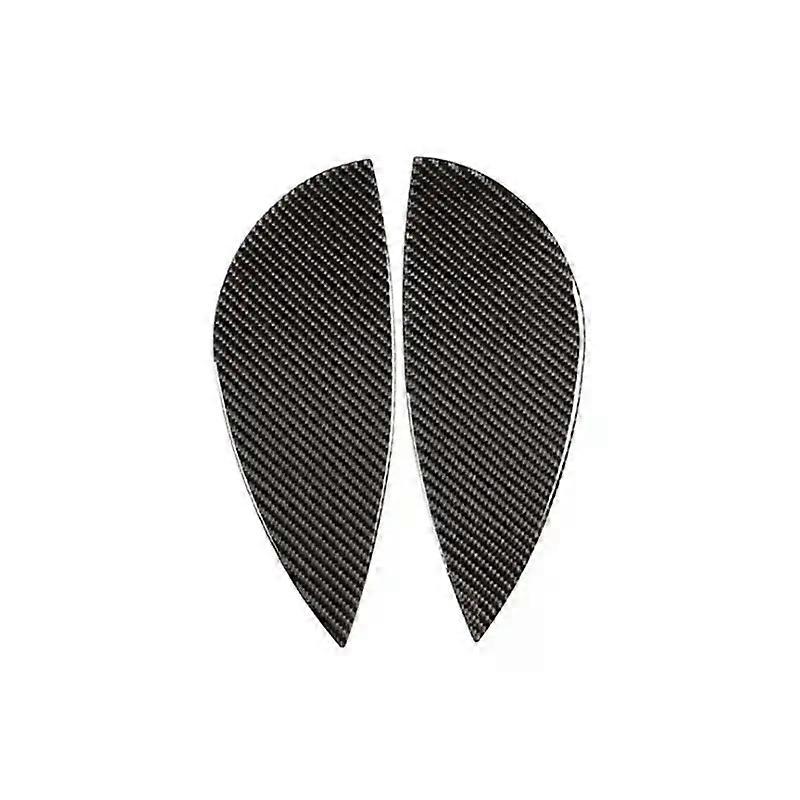Real Soft carbon Fiber Car Center Dashboard Both Sides Panel Decorative Stickers Auto Accessories compatible for 3 Series E90 2005-2012