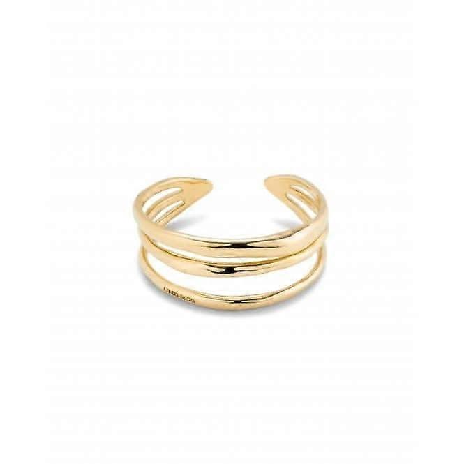 Electrik Rigid Triple 18k Gold-Plated Medium Link Inner Bangle PUL2440ORO0000M
