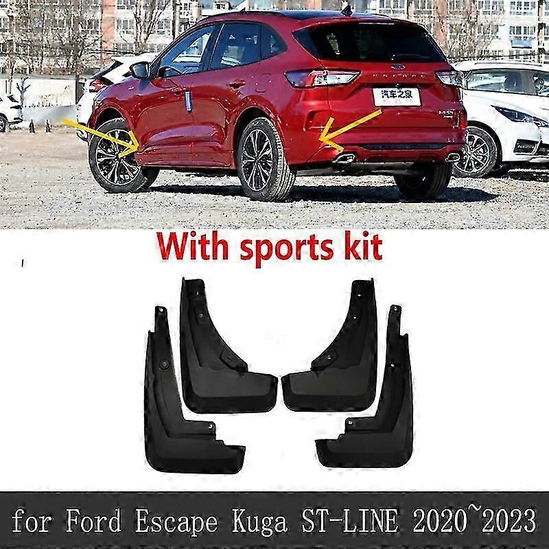 För Ford Escape Kuga 2020 2021 2022 2023 MK4 Framhjul Bakhjul Stänkskydd Stänkskydd Stänkskärm Fender Biltillbehör