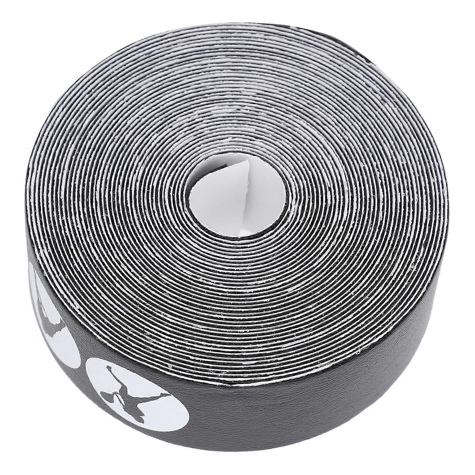 Tennis Racket Head Anti-Scratch Tape PU Frame Protector Protective Sticker (Black)