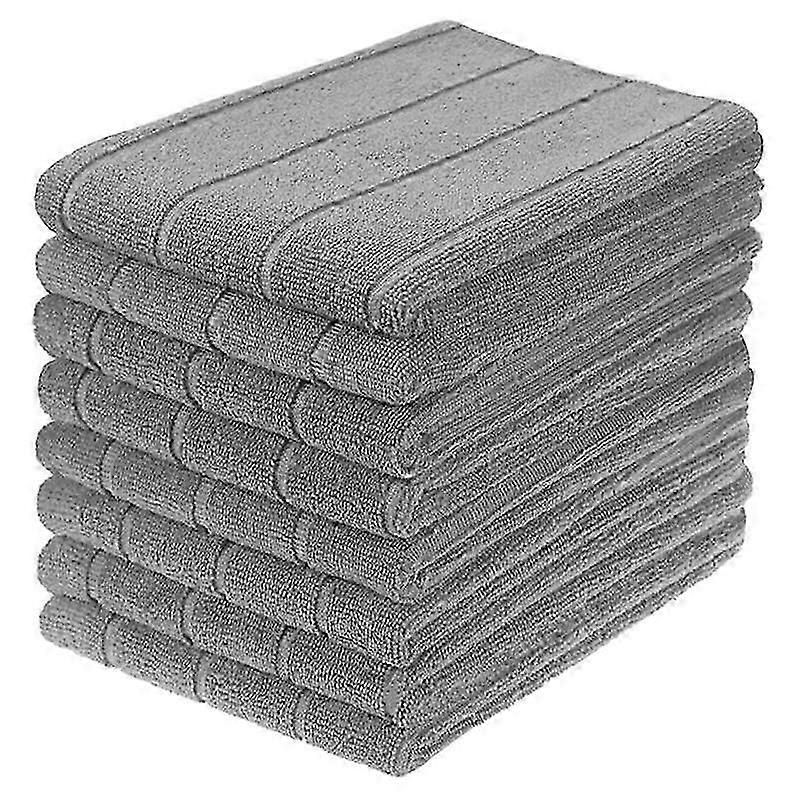 Microfiber Dish Towels - Soft, Super Absorbent and Lint Free Kitchen Towels - 8 Pack