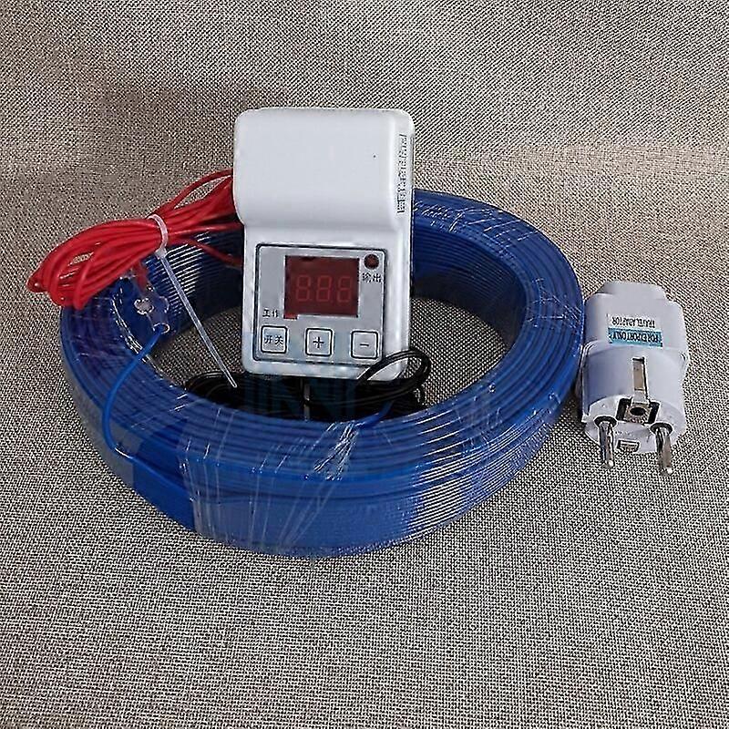 Heating Wire+Temperature Controller Set Greenhouse Warm Underfloor Heating Air line Soil Warming Heating Cable Nursery
