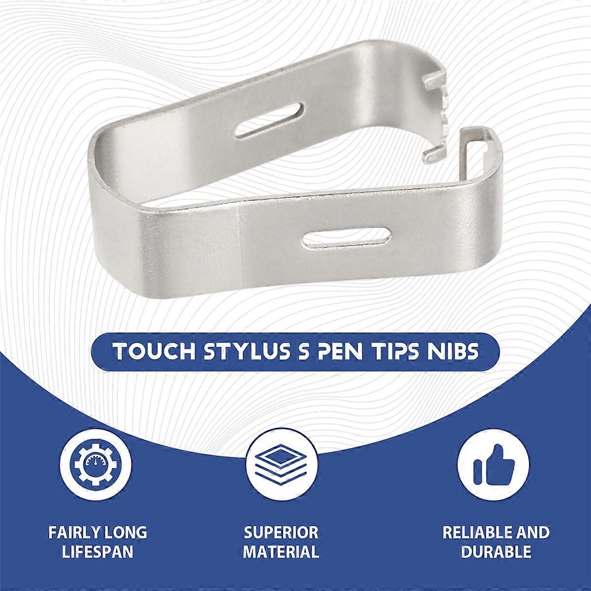 Touch Stylus Tips Nibs+ Pen Clip für Tab S7 S7+ Weiß
