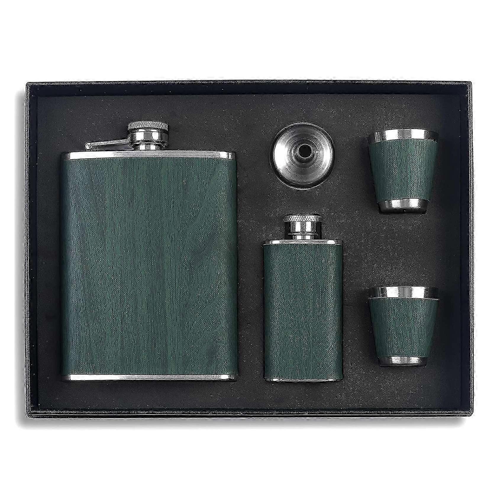 Hip Flask Set Stainless Steel Flask of Gifts suitable for Men 260ML Bar Party Camping Barbecue Portable Pock