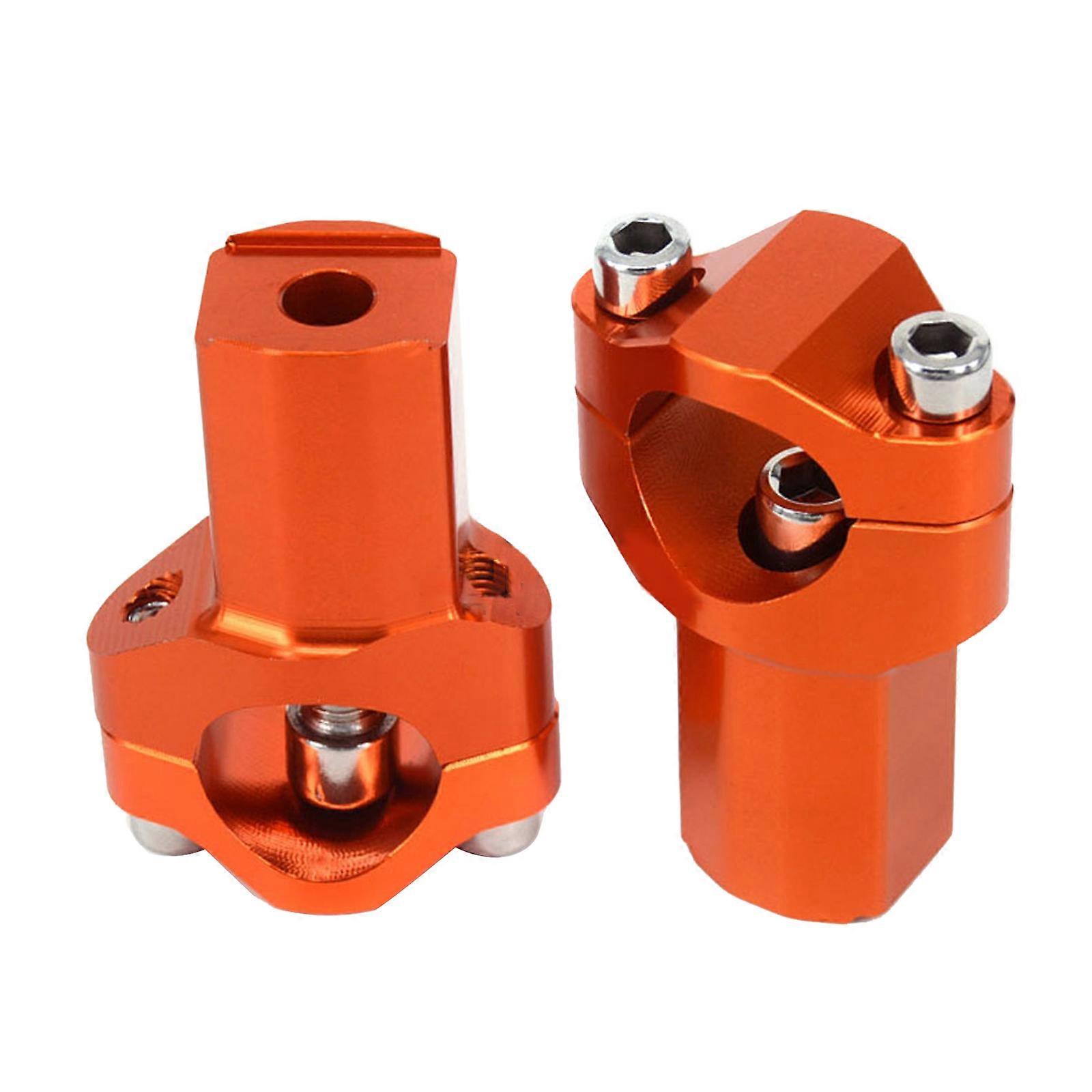 Professional Motorcycle Handlebar Risers Clamp Mount Handle Bar Riser 28MM Easy Installation Motorcycle Accessories  orange