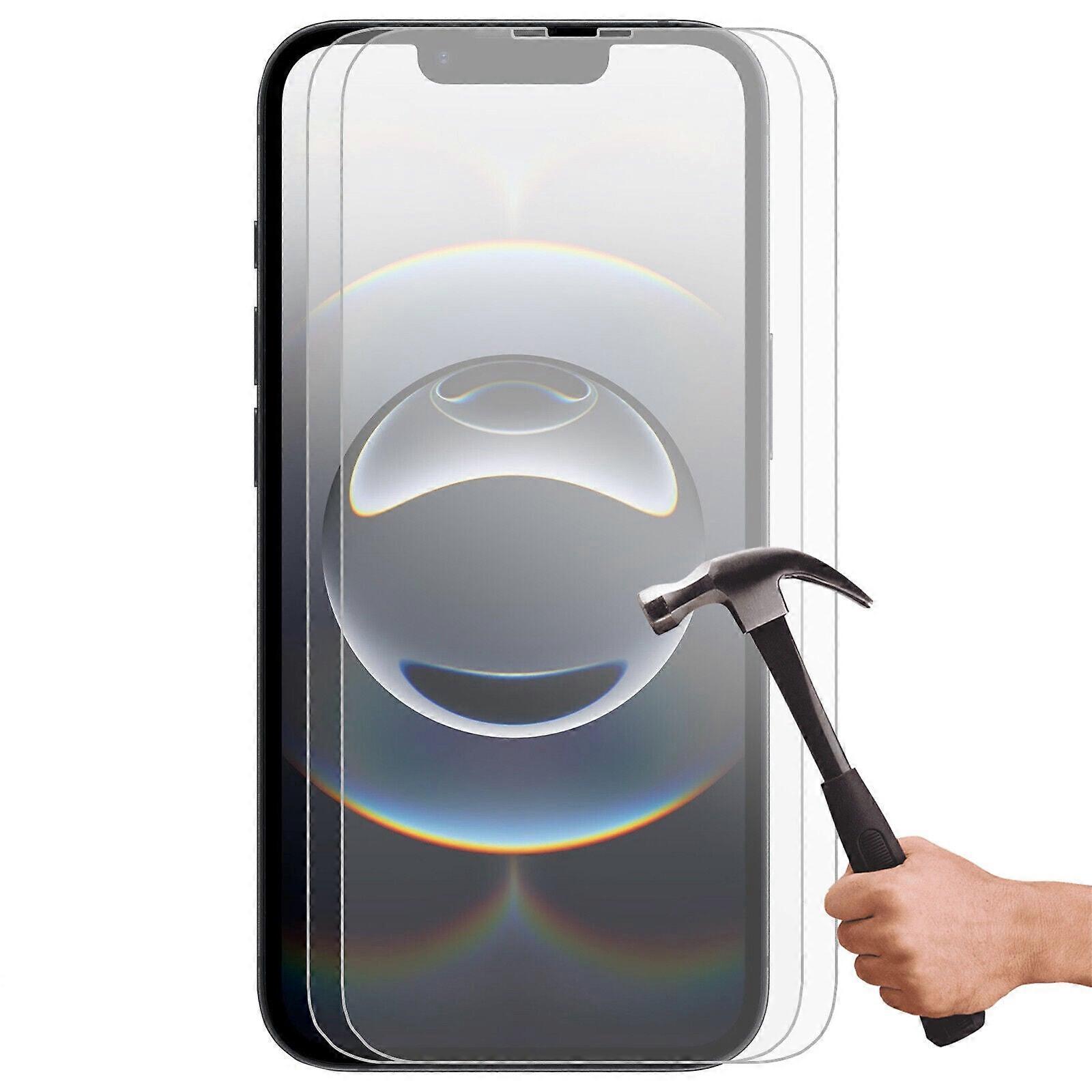 2 件 9 小时钢化玻璃屏幕保护膜,适用于 Apple Iphone 16e 前部散装