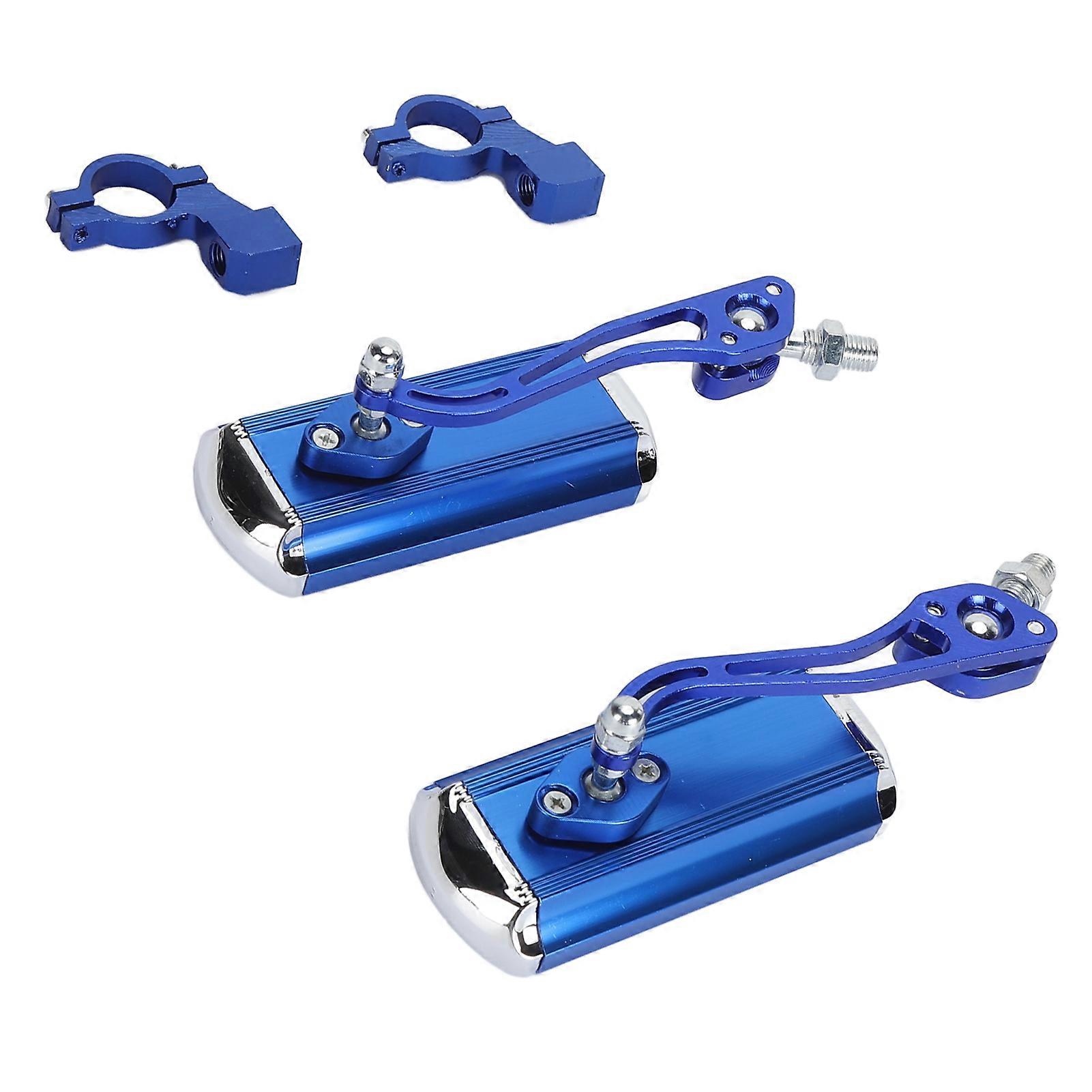 1 Pair Handlebar Bike Mirror 360 Degree Rotatable Scratch Resistant HD Safety Bicycle Rearview Mirror for Wheelchair 