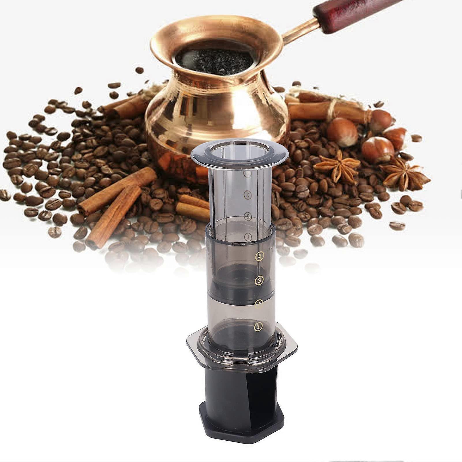 Coffee Machine 4 Cup Capacity Easy to Clean Portable for Camping and Travel, Lightweight Design, Compact Size