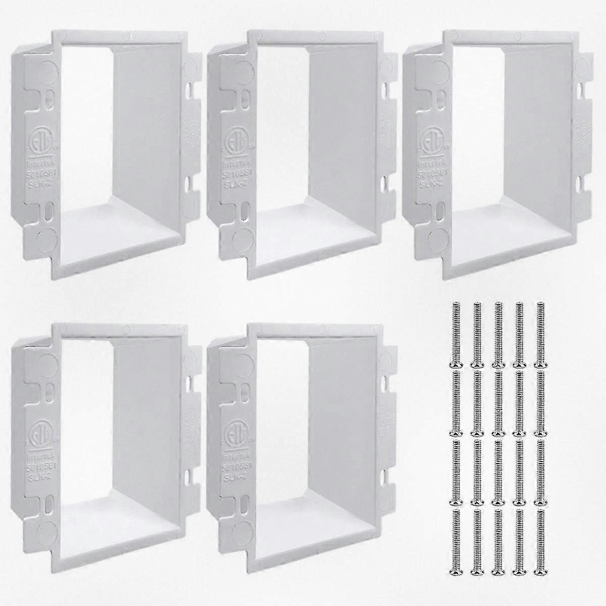 Electrical Outlet Box Extender, Single and Dual Gang Power Socket Expander, Switch Accessory