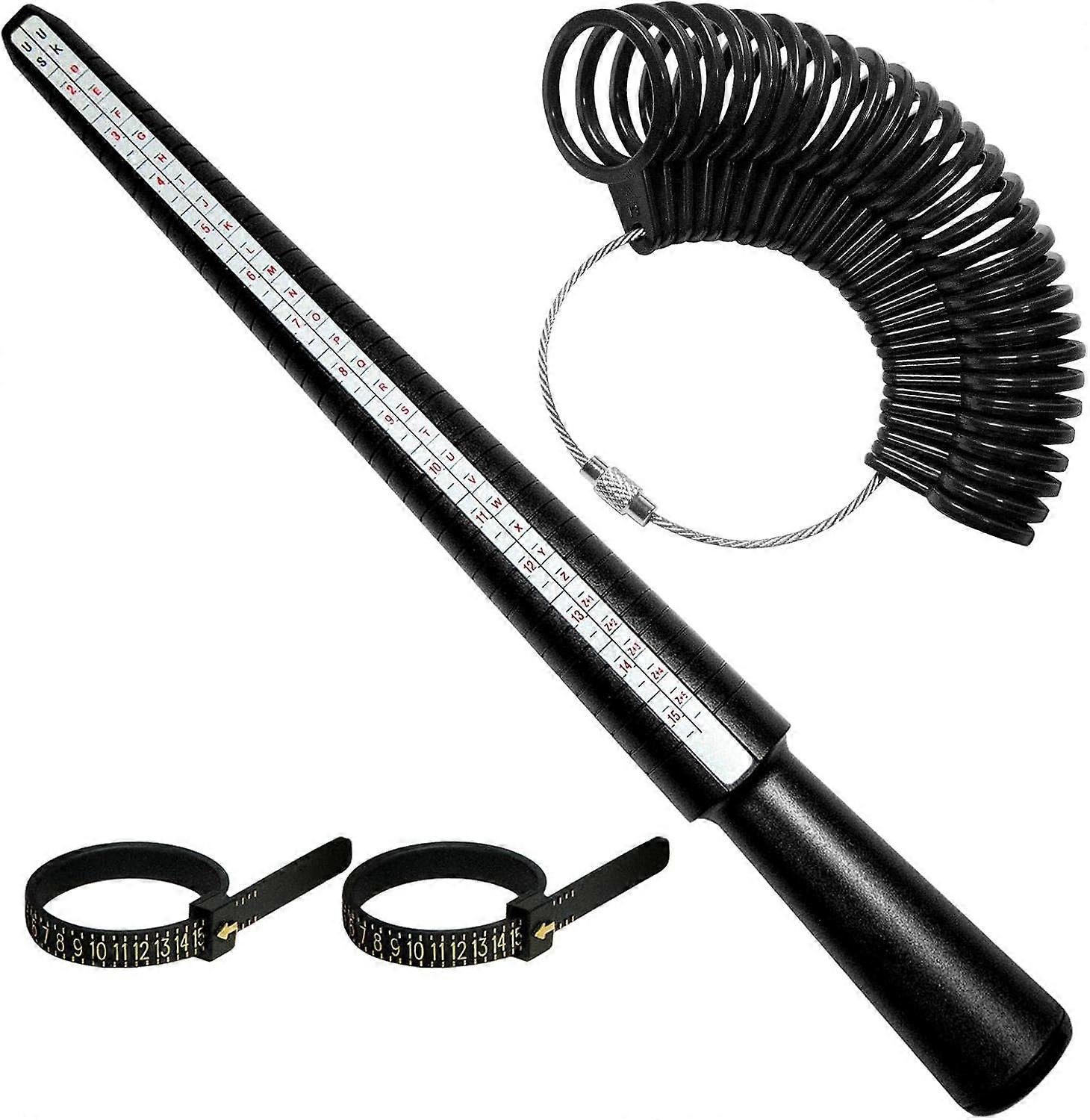 USHK stick (no label) + Miduo ring (black) + Miduo tape measure