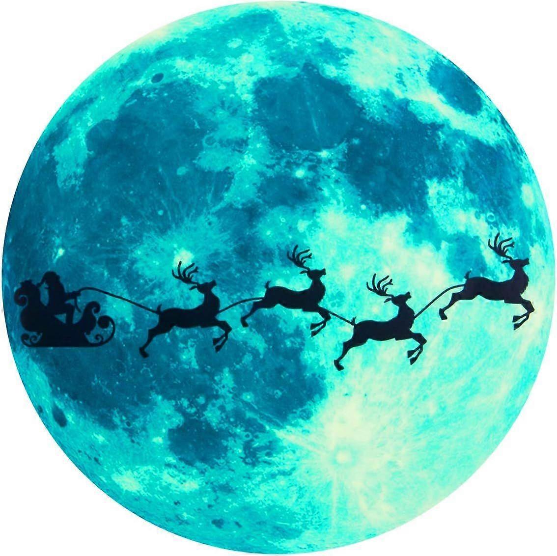 Christmas moon luminous sticker-send blessings under the moon