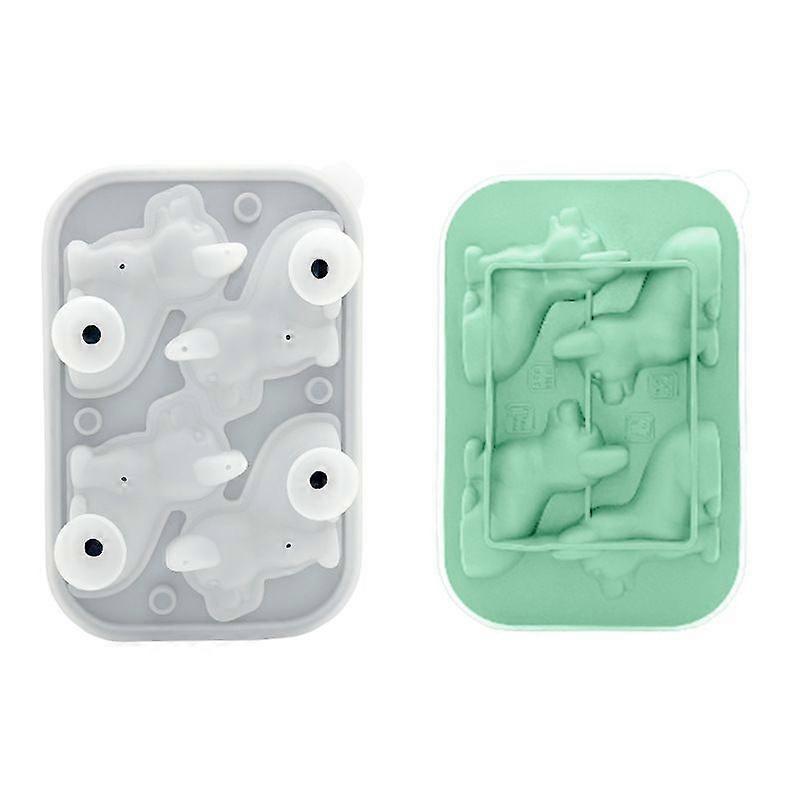 Silicone Ice Cube Trays with Lid, Novelty Ice Cube Tray for Whisky, Coaktail,Beer - 3D Fun Ice Moulds for Freezer,Drinks
