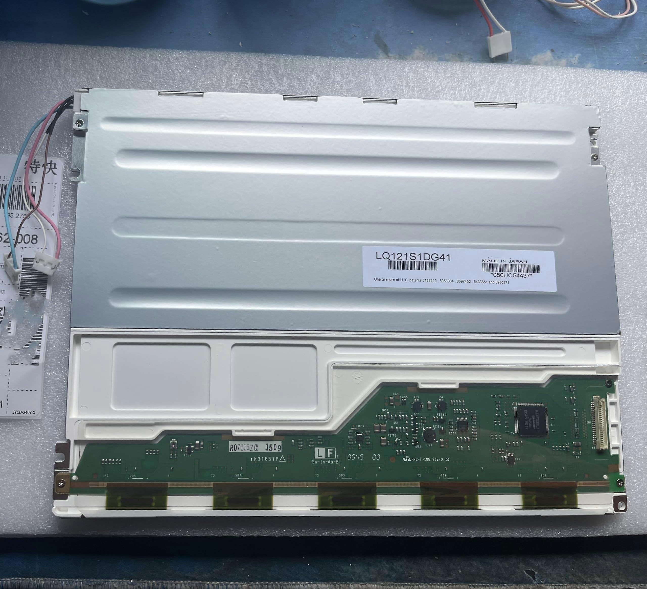 Original 12.1 Inch Industrial LCD Display Screen Panel LQ121S1DG41, 800x600 Resolution, High-Quality Color, Compatible with Various Devices