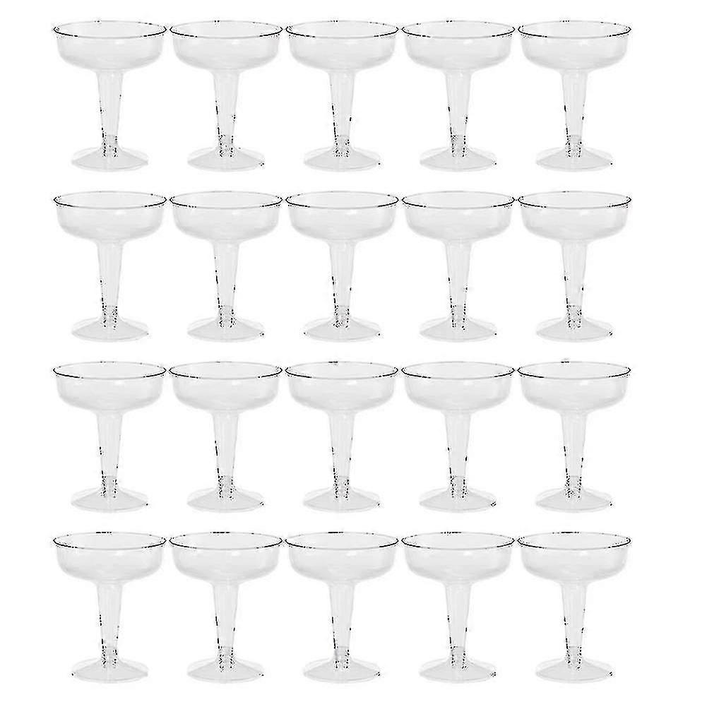 20pcs Clear Plastic Champagne Glasses For Parties Clear Plastic Cup