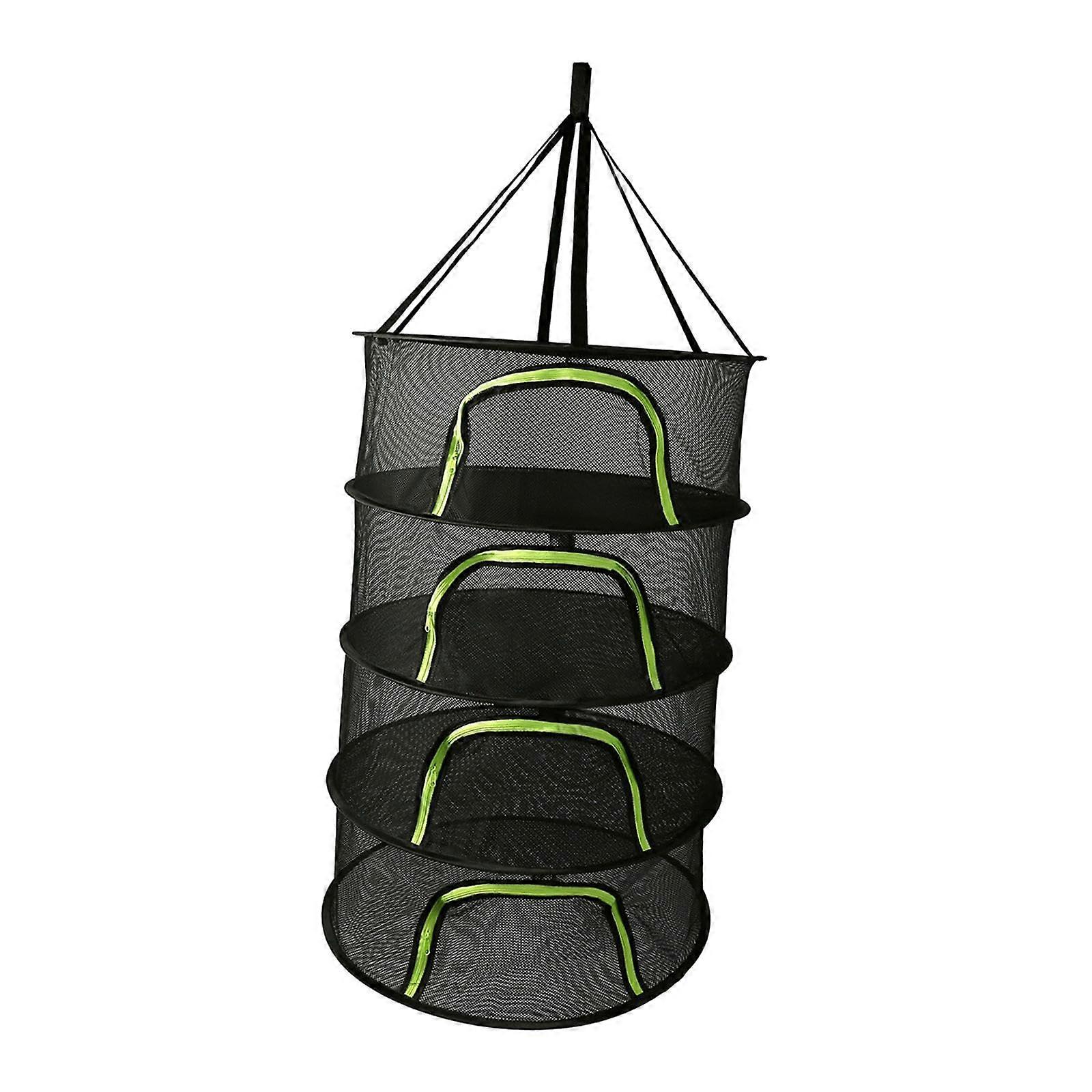 Plants Drying Rack Drying Mesh Folding Breathable Hanging Drying Net Hanging Mesh Dryer for Fruits/Dolls/Flowers/, 4 Layer