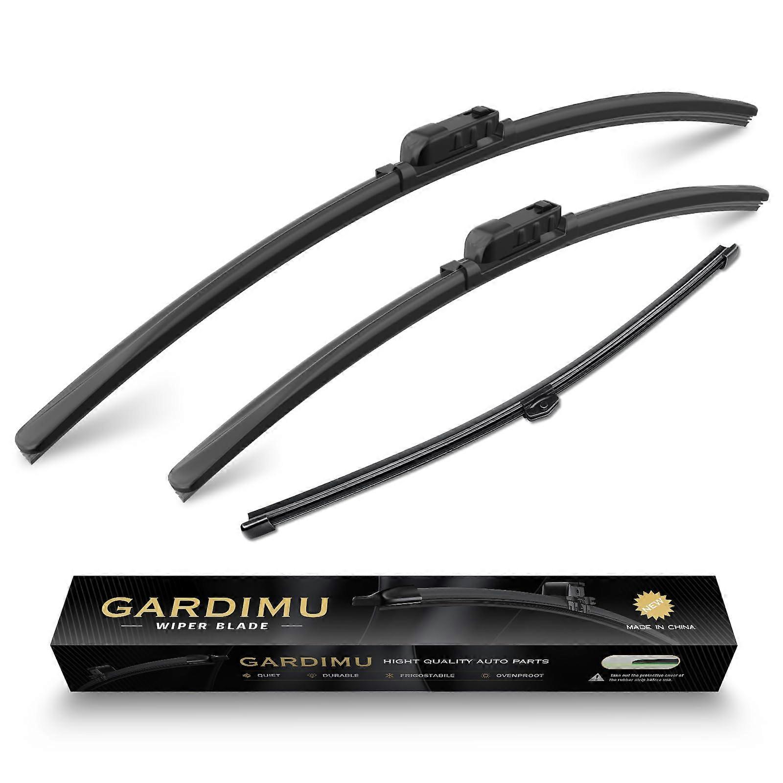 Replacement BMW X7 Windshield Wiper Blades Set, 3-Piece Front and Rear Wiper Blade Kit, Compatible with BMW X7 Models