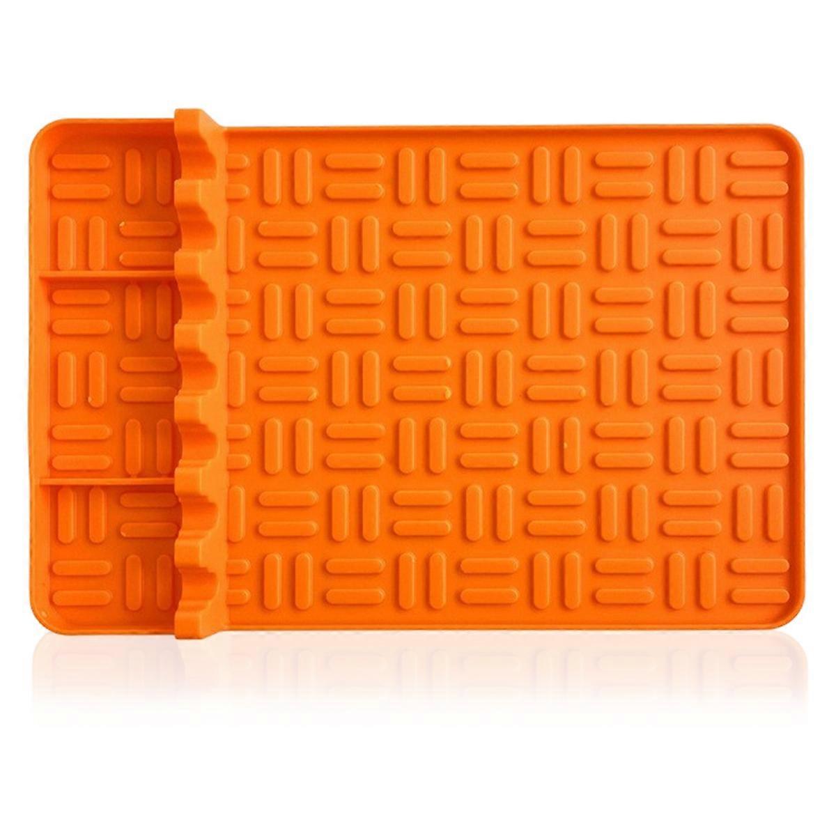 Silicone Griddle Tools Mat for , Large Silicone Spatula Mat with Drip Pad, Side Shelf Mat for Grill Utensil Holder Griddle Accessories for Multiple