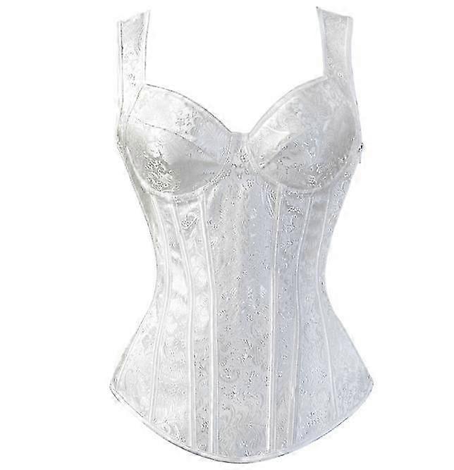 Jacquard Weave Halter Corset Gothic Punk Bustier Shapewear