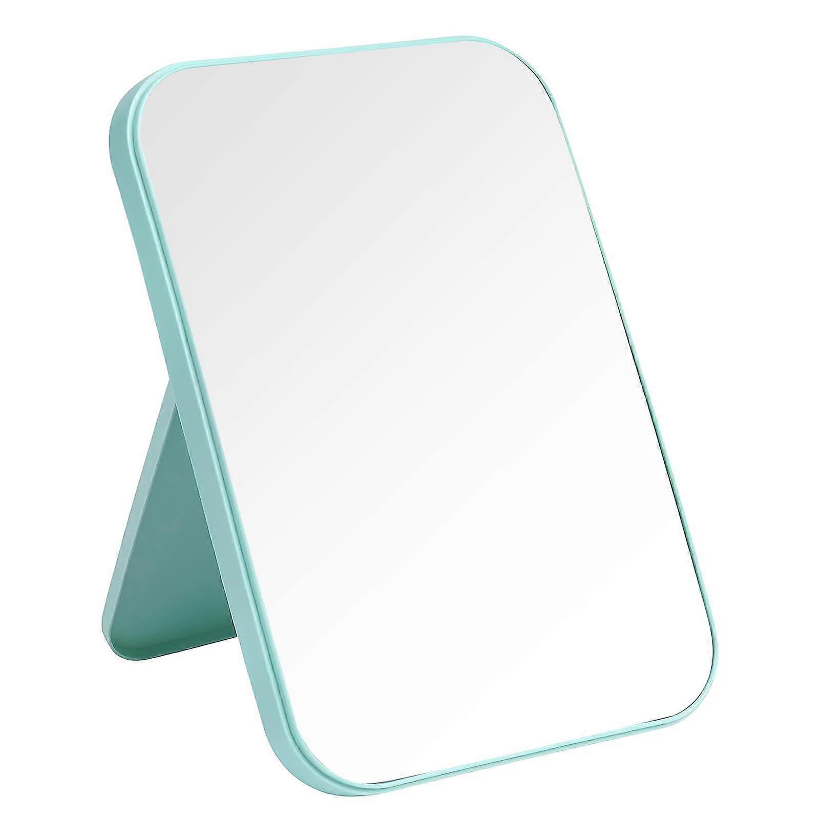2 pieces Foldable makeup mirror portable rectangular travel makeup mirror 14*20.5cm camping mirror with folding bracket design