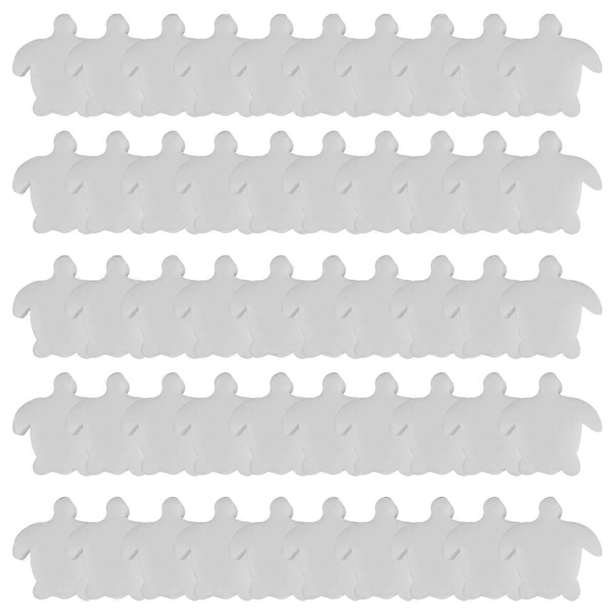 50Pcs White Floating Spa Sponge Turtle Oil Absorbing Hot Tub Skimmer Scum Absorber Cleaners for Swim