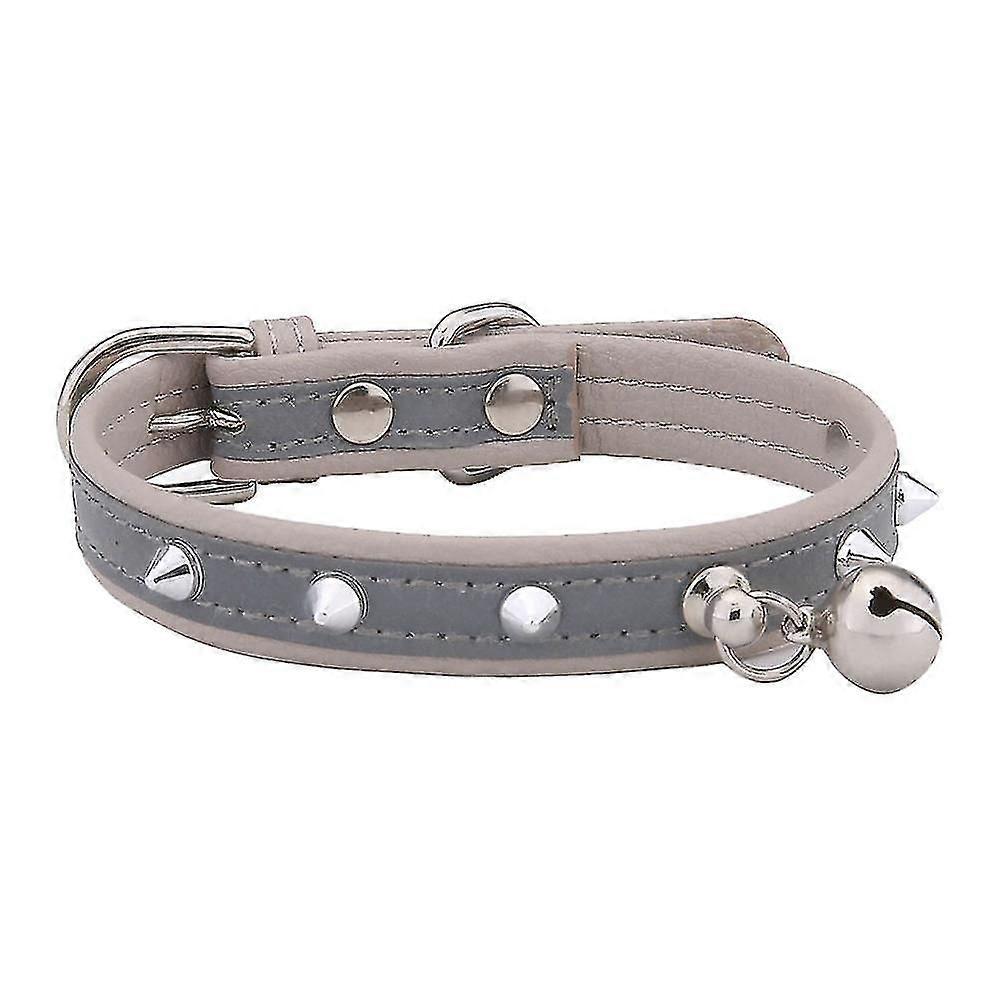 Tikuajgift Leather Cat Collar With Studded For Small Medium Large Breed Best Gift Pet Rivet Collar A