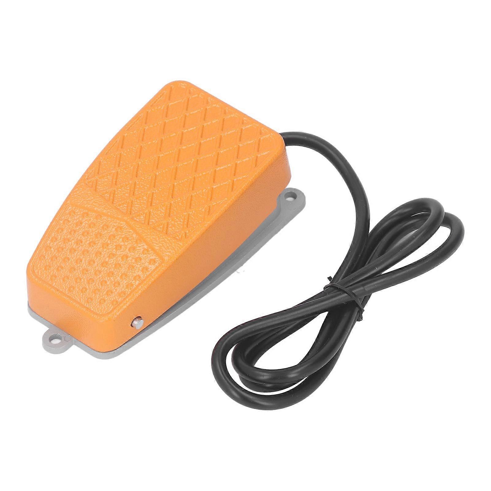 Switch Silver Contact Anti Slip Aluminum Alloy Shell Foot Power Control for Table Saw Normally Closed