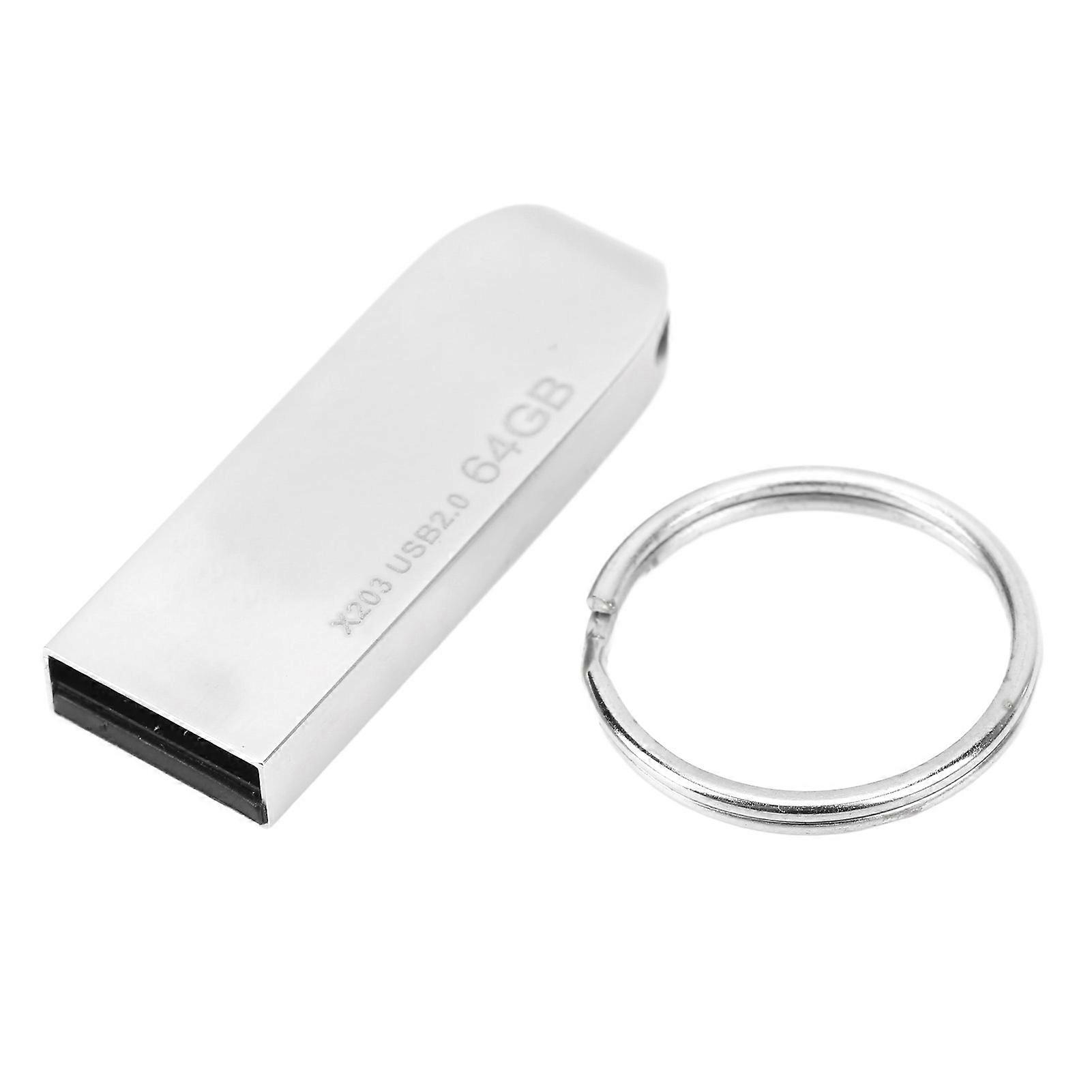 Zinc Alloy USB 2.0 Pendrive - Fast, Secure, and Durable with Plug and Play Functionality