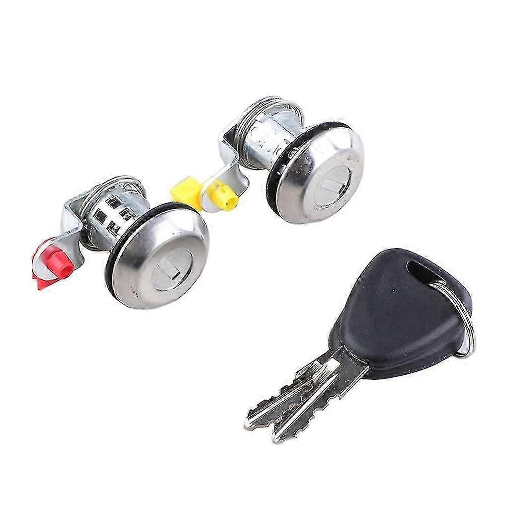 Car Door Lock Ignition Lock Cylinder Key Complete Set With 2 Keys For 806013168