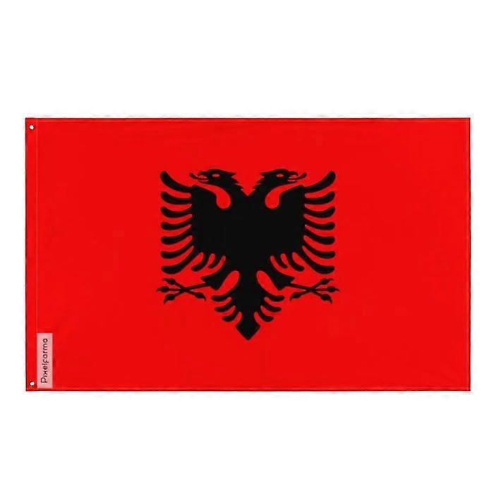 Flag of Albania – 96 x 144 cm – Polyester – Iron Eyelets – Durable