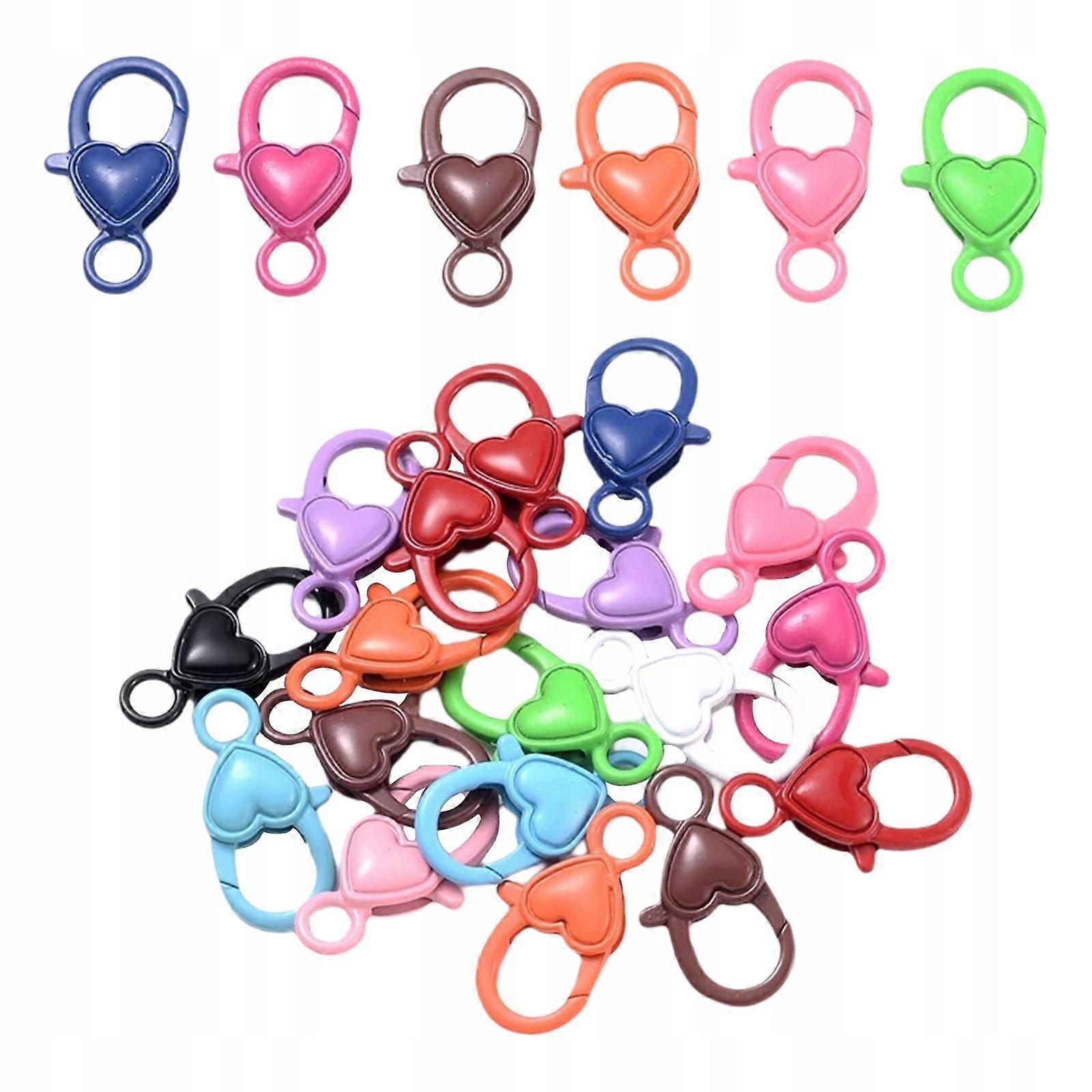 100x Colorful Lobster Clasp Key