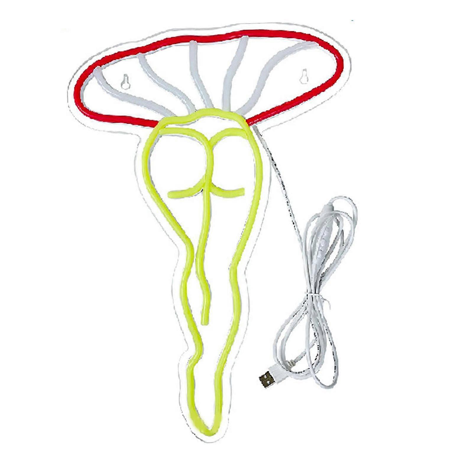 Wall LED Neon Sign Photo Props USB Plug Cute Shaped for Dinning Parties