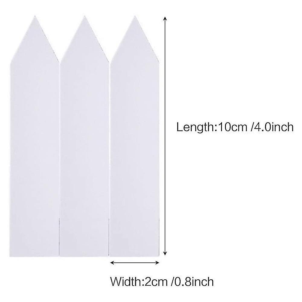 200 Étiquettes De Jardin En Plastique Blanc - 5x1cm - Pour Semis, Potager, Plantes En Pot - Pointe Facile