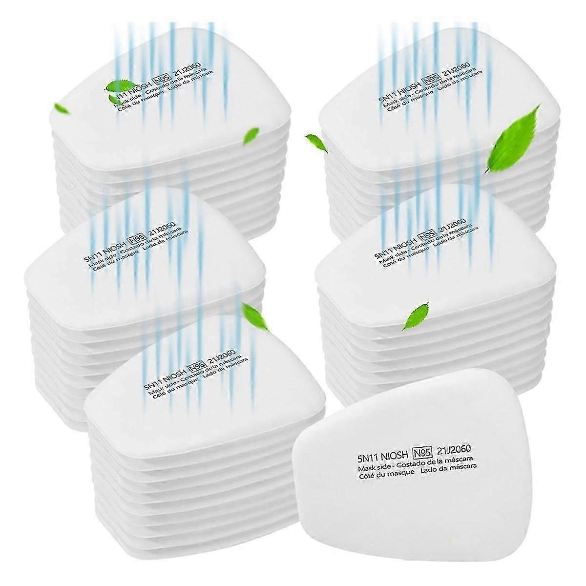 50PCS 5N11 Respirator Filter Cotton,6001 Filter Cartridges for Respirator Particulate Filter for Use with 6200, 6502