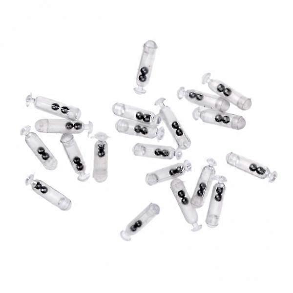 10x20 adet Balıkçılık Cazibesi Çıngıraklar Insert Tüp Çıngırak Sallamak Ses Çubuğu Çekmek 3#