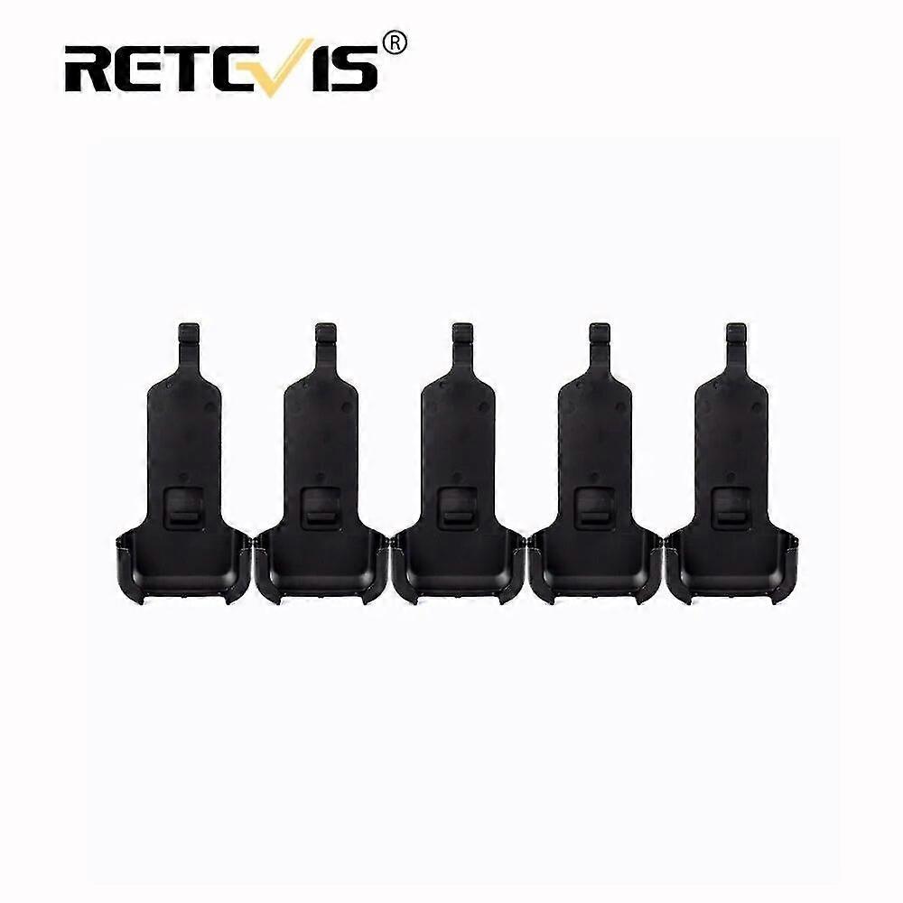 5-Piece Belt Clip Walkie Talkie Accessories for Retevis RT22/RT622 and WLN KD-C1 Two-Way Radio - Model J9121T~17263