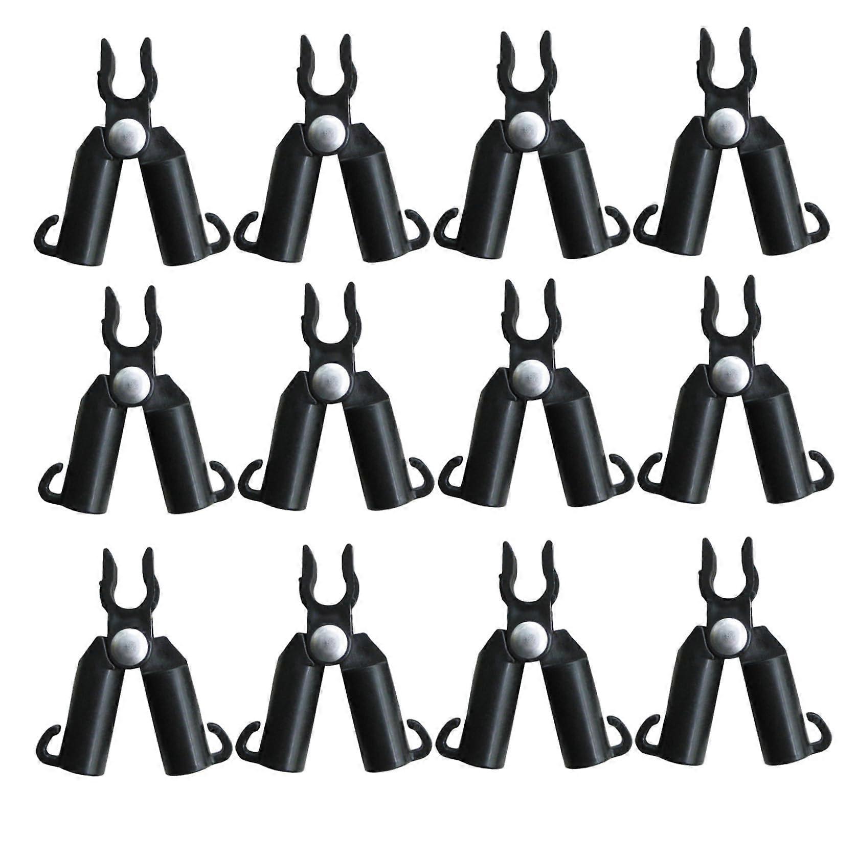 12piece plant support structures, plastic, Atype, adjustable system clips for 11 mm stake for garden greenhouse grid snakes