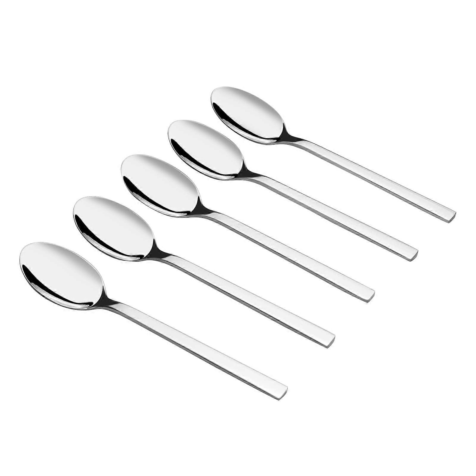 Set of 12 Stainless Steel Teaspoons Small Dessert Spoons for Coffee and Tea, Durable and Elegant Design
