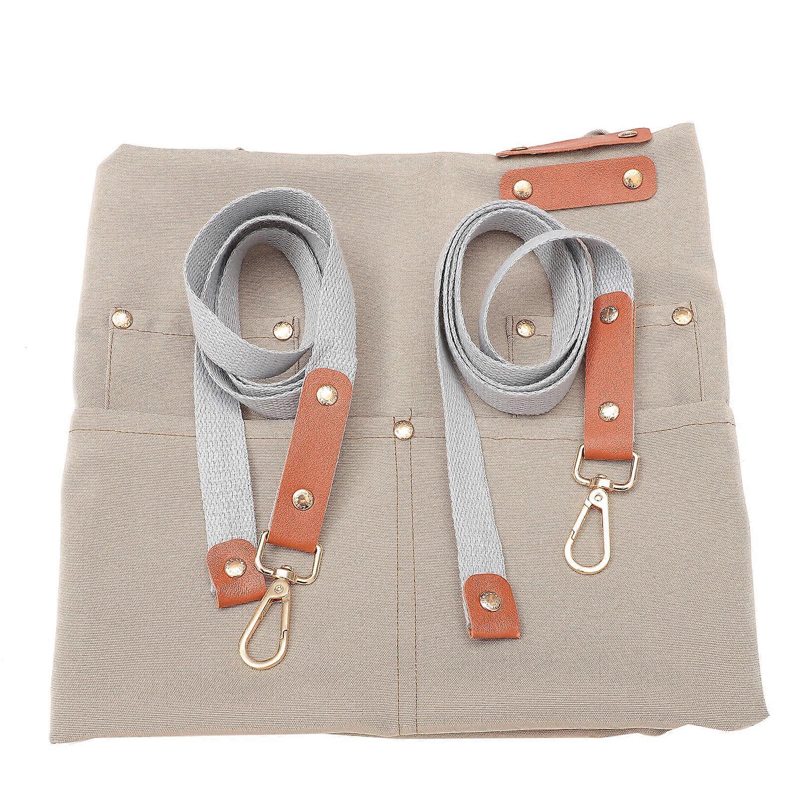 Canvas Chef Apron with Pockets – Adjustable Lightweight Cooking Apron for Kitchen, BBQ, Painting, and Food Processing – Unisex Design