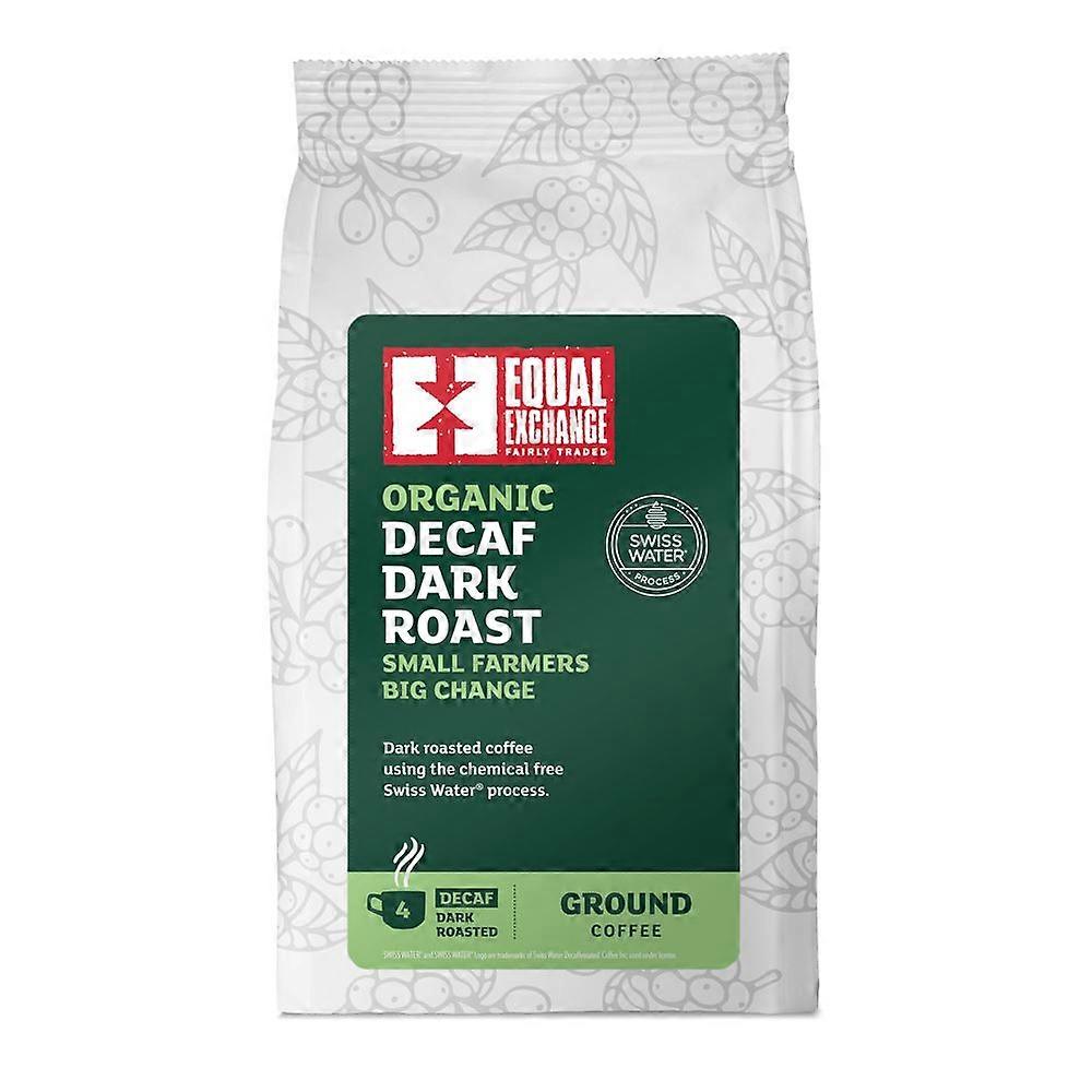 Equal Exchange Organic Fair Trade Decaffeinated Dark Roast & Ground Coffee 200g
