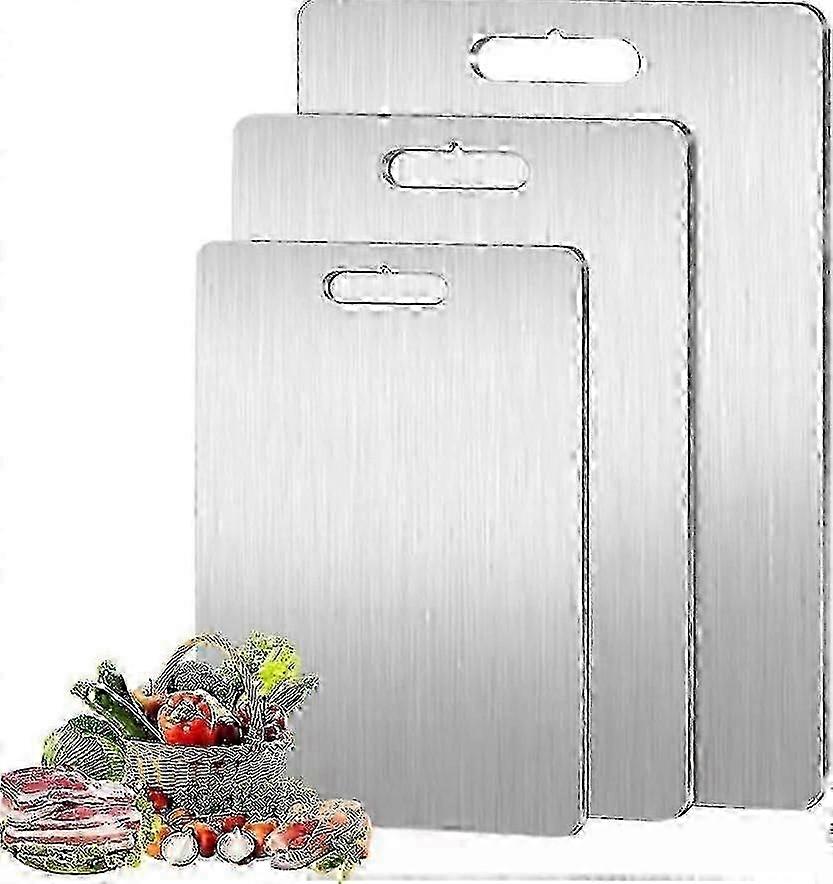 Double-Sided Titanium Kitchen Chopping Board Food Grade Portable Cutting Mat for Food Preparation and Serving