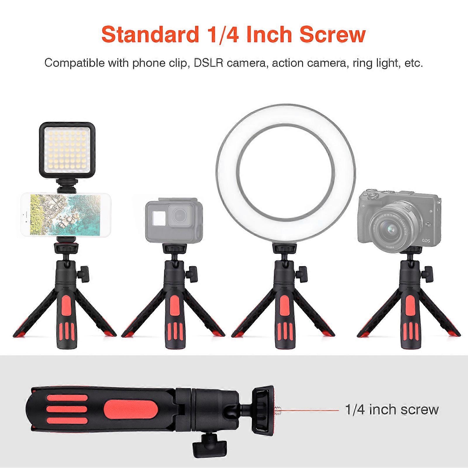 LED Video Conference Lighting Kit: Adjustable Tripod & Mini Light for Remote Work & Streaming
