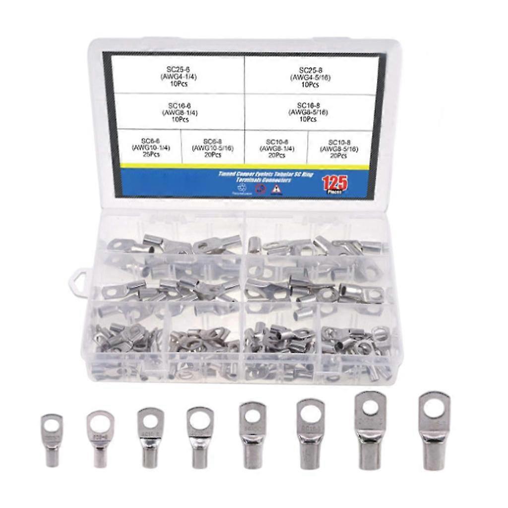 125Pcs Terminal Connectors Connector for Electrical Equipments