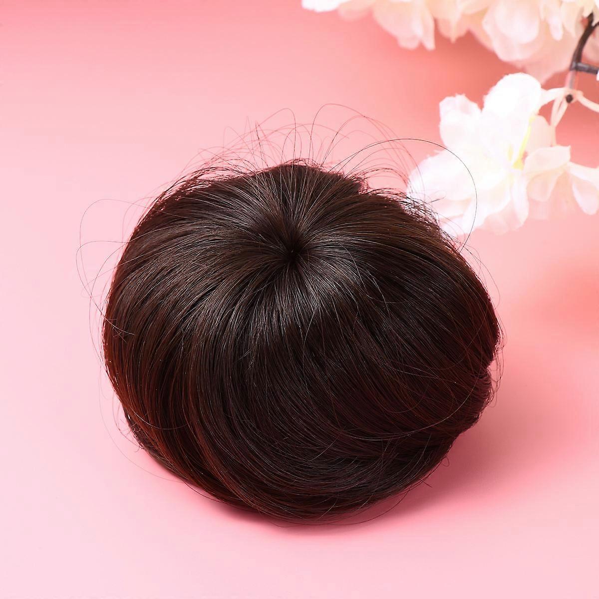 Practical Hair Extension, Lightweight Bun Wig for Enhancing Hairstyle Volume and Elegance