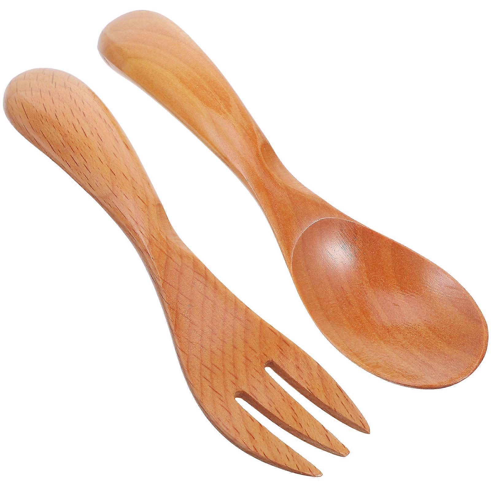Portable Utensil Set Made of Synthetic Material for Eating Use Lightweight and Practical Soup Spoon